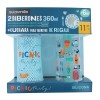 Suavinex Pack Biberones 360ml + Cuchara Tarritos azul