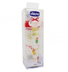 Chicco Biberon Silicona 330 ml Tetina +4m bene rojo