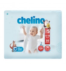 Chelino Pañal bebe talla 5 13-18 kg 30 unidades