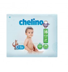 Chelino Pañal bebe talla 6 17-28 kg 27 unidades