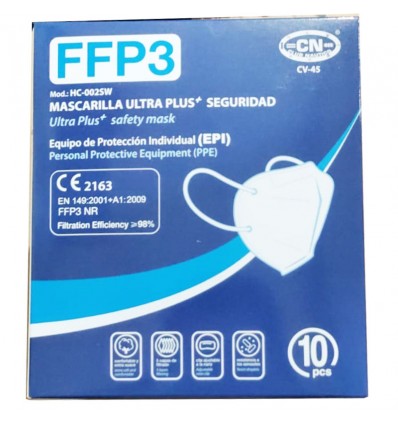 Mascarilla Ffp3 Club Nautico Blanca Caja 10 Unidades Mascarilla Ffp3 Club Nautico Blanca Caja 10 Unidades