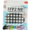 Maske FFP2 NR Promask White Checkered Black Pack Von 5 Einheiten