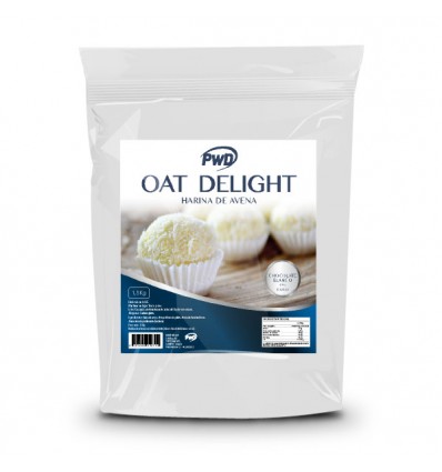 Pwd Oat Delight Harina de Avena Chocolate Blanco Coco 1.5 Kg