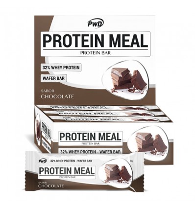 Protein Meal Barras Chocolate 12 Peças Pwd Nutrition