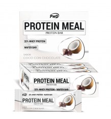 Protein Meal Bars Coconut with Chocolate 12 Units Pwd Nutrition