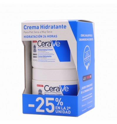 Cerave Creme Hidratante Pele Seca 340g + 340g Dupla promoção
