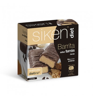 Siken Diet Barrita Turron 5 Unidades