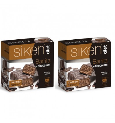 Siken Diet Barrita Chocolate 10 Unidades Duplo Promocion