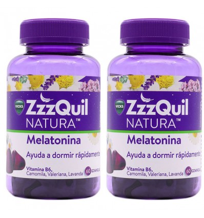 Zzzquil Natura Melatonin 60+60 Gummy Pack Duplo