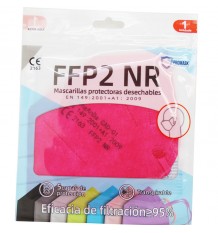 Mascarilla FFP2 NR Promask Rosa Fucsia 1 Unidad