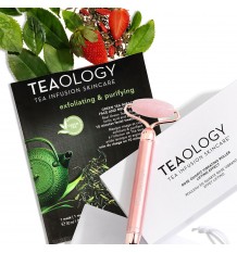 Teaology Rose Quartz Vibrating Face Roller