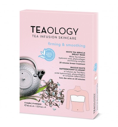 Teaology White Tea Miracle Breast Mask Firming Smooting 60 ml Pack 4 Unidades Teaology White Tea Miracle Breast Mask Firming Smooting 60 ml Pack 4 Unidades