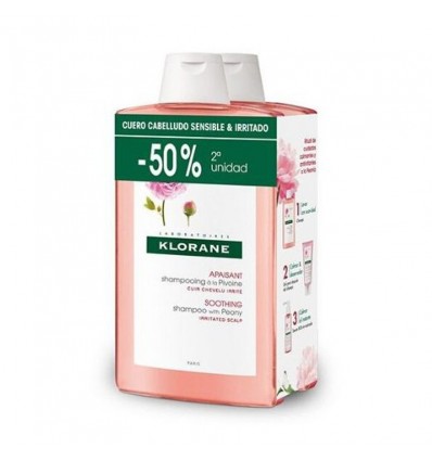 Klorane Champu Peonia 400ml + 400ml Duplo Promocion