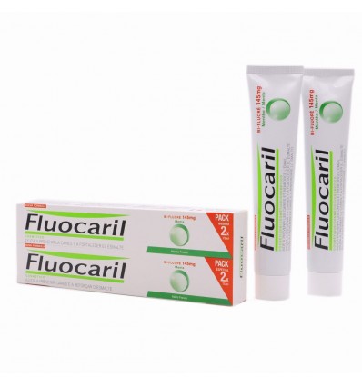 Fluocaril Minze Zahnpasta 75ml + 75ml Packung Duplo