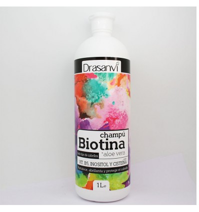 Shampoo Biotin, Aloe Vera 1000ml Drasanvi