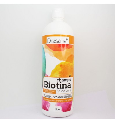 Champu Biotina Aloe Vera Cabello Seco Apagados 1000ml Drasanvi