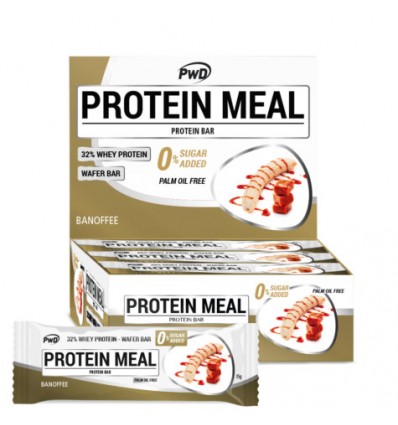 Protein Meal Barritas Banoffee 12 Unidades Pwd Nutrition