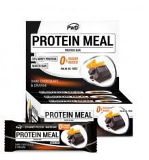 Protein Meal Barritas Chocolate Negro Naranja 12 Unidades Pwd Nutrition