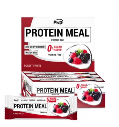 Protein Meal Barritas Frutas Del Bosque 12 Unidades Pwd Nutrition