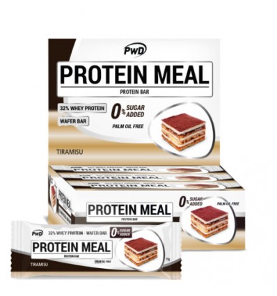 Protein Meal Barras Tiramisu 12 Peças Pwd Nutrition
