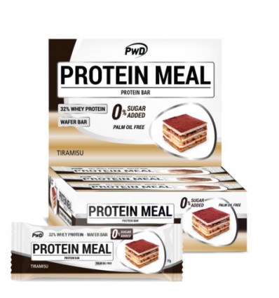 Protein Meal Barritas Tiramisu 12 Unidades Pwd Nutrition Protein Meal Barritas Tiramisu 12 Unidades Pwd Nutrition
