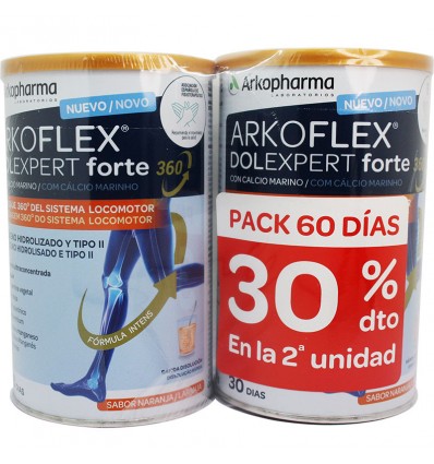 Arkoflex Dolexpert Forte 360 Laranja 390g + 390g Pack 60 Dias
