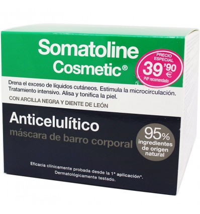 Somatoline Cosmetic Anticelulitico Mascara De Barro Corporal 500g