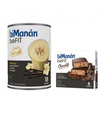 Bimanan Befit Shake Vanilla 540 g 18 Smoothies + Bars Befit Chocolate 6 units