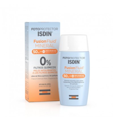 Fotoprotector Isdin 50 Fusion Fluid Mineral 50 ml