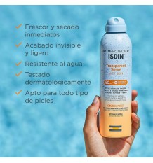 Fotoprotector Isdin 50 Transparent spray Wet skin 250 ml