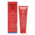 Apivita Bee Sun Safe Crema Solar Spf50 Antiedad Antimanchas Color 50ml