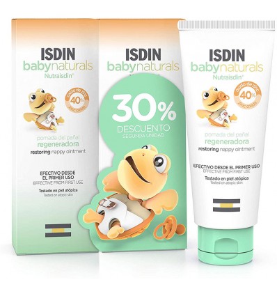 Isdin Baby Naturals Pomada de Pañal Regeneradora Zn40 100ml + 100ml Duplo