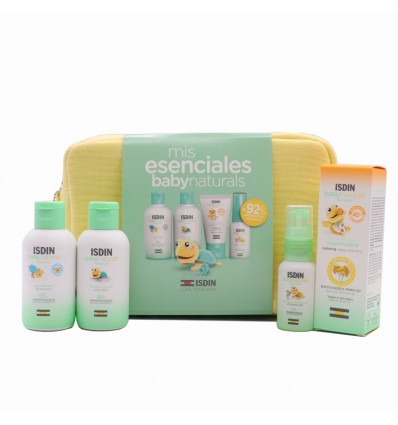 Isdin Baby Naturals Esenciales Pack Locion Gel Zn40 Agua Perfumada Neceser