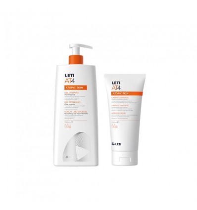 Leti At4 Crema Corporal 200ml + Gel de Baño 750ml