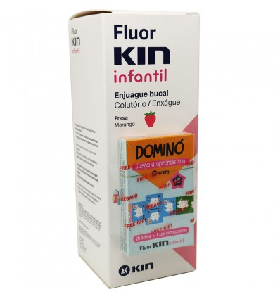 Children's Fluorkin Anticaries Mouthwash 500 ml + Domino Gift