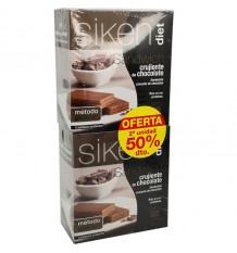 Siken Diet Sandwich Chocolate 12 Unidades Duplo Promocion