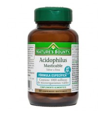 Nature's Bounty Acidophilus Masticable 60 Comprimidos Fresa