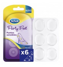 Scholl Party Feet Almohadillas Puntos Sensibles 6 unidades