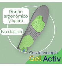 Scholl Plantillas Gel Activ Sport Hombre 1 par Talla 40-46,5