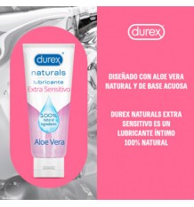 Durex Naturals Lubricante Extra Sensitivo Aloe Vera 100ml