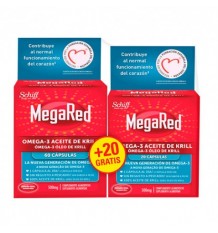 Megared Omega 3 Aceite de Krill 60 capsulas + 20 Capsulas