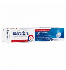 Steradent Triple Accion Limpiador 30 Pastillas