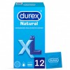 Durex Preservativos Natural XL 12 unidades