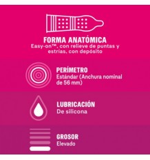Durex Preservativos Dame placer 12 unidades