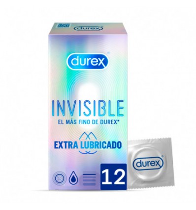 Durex Invisible Lubricado 12 unidades
