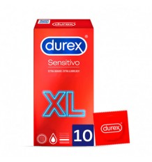 Durex Preservativo Sensitivo macio extra grande XL 10 peças