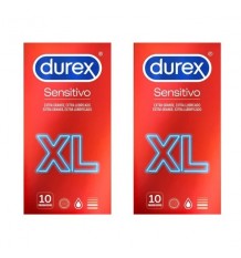 Durex Preservativo Sensitivo XL Duplo 10 + 10 preservativos