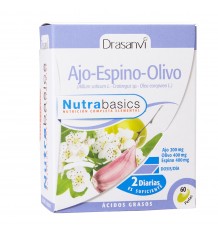 Olive Hawthorn Garlic 500Mg 60 Pearls Nutrabasics Drasanvi