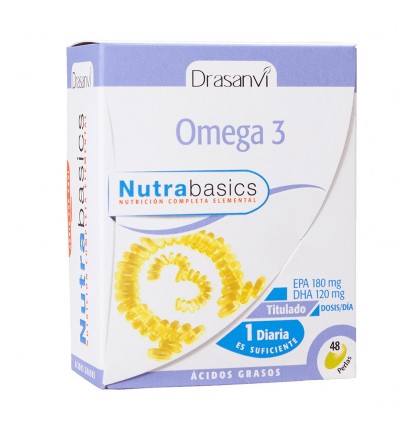 Omega 3 1000Mg 48 Perlas Nutrabasicos Drasanvi