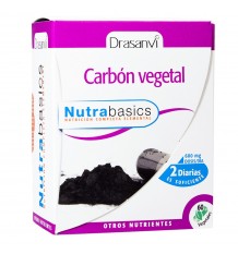 Vegetable Carbon 60 Capsules Nutrabasic Drasanvi